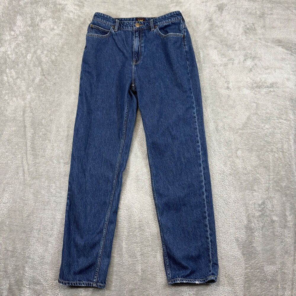 Lee Jeans Women's 28 Blue Denim Straight Sample Tag Culled Rare Unique 28x29